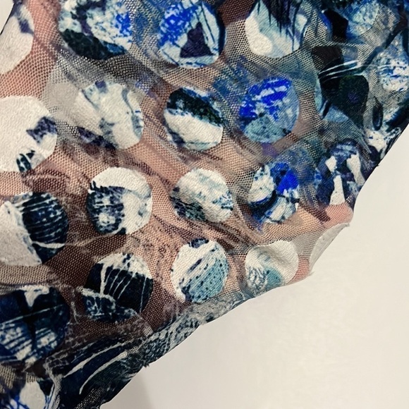 Fuzzi By Jean Paul Gaultier Abstract Dot Ruffle Detail Dress Size Large - Picture 6 of 7